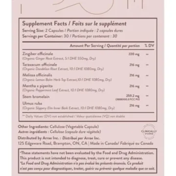 Arrae Fast-Acting Bloating Relief Digestive Enzymes 60 Count