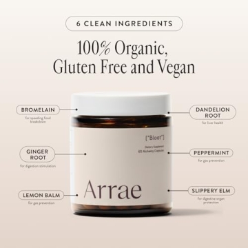 Arrae Fast-Acting Bloating Relief Digestive Enzymes 60 Count