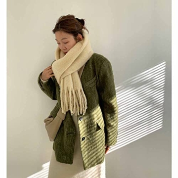 OUNIYA Premium Large Chunky Scarf for Winter Warmth