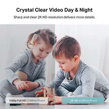 Kasa 2K QHD Security Camera Pan/Tilt, Starlight Sensor for Color Night Vision, Motion Detection for Baby & Pet Monitor, 2-Way Audio, Cloud & SD Card Storage, Works with Alexa & Google Home (KC410S)