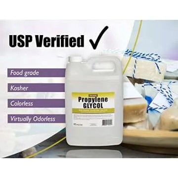 Propylene Glycol - 1 Gallon - USP Certified Food Grade for Home Brewing, Vaping & 3D Printing Soluti...