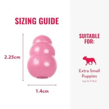 KONG Puppy Chew Toy - Safe & Fun for XS Dogs - Pink
