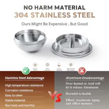 Stainless Steel Refillable Coffee Pods Compatible for Nespresso VertuoPlus,Stainless Steel Reusable Coffee Capsules Pods (2.4 oz)