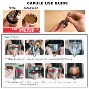 Stainless Steel Refillable Coffee Pods Compatible for Nespresso VertuoPlus,Stainless Steel Reusable Coffee Capsules Pods (2.4 oz)