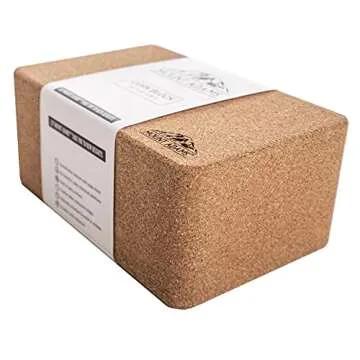 Mount Adams Cork Yoga Block: Firm, Eco-Friendly, Non-Slip Support for Fitness