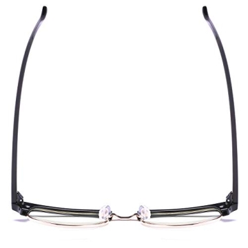 Dollger Retro Half Frame Browline Glasses for Stylish Eye Protection