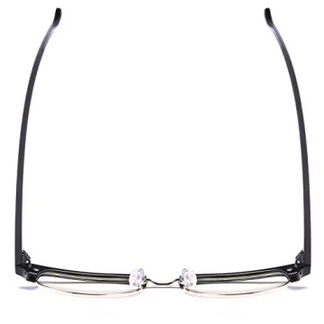 Dollger Retro Half Frame Browline Glasses for Stylish Eye Protection