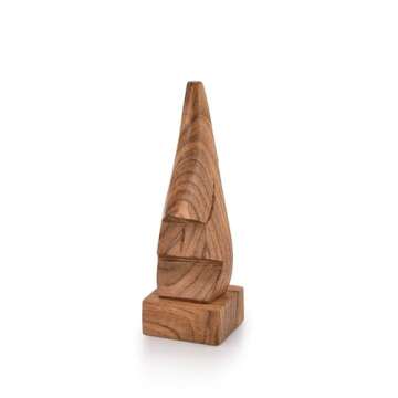 NIRMAN Display Stand Wooden Nose Shaped Eyeglass Holder/Spectacle Display Stand-Unique Desktop Acces...