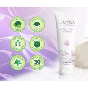 Rosacea cream -face redness relief facial rash lotion for eczema, psoriasis, hives, and dry skin, LEMYKA natural healing for babies and adults