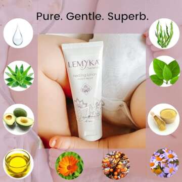 Rosacea cream -face redness relief facial rash lotion for eczema, psoriasis, hives, and dry skin, LEMYKA natural healing for babies and adults