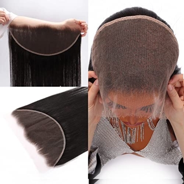 MY SHINY WIGS 13x6 HD Lace Frontal - Ultra Thin Swiss Lace with Pre-Bleached Knots - Perfect for Stu...