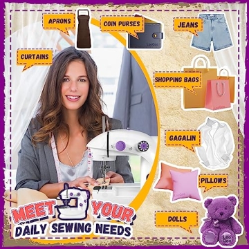 Portable Sewing Machine for Beginners with Extension Table