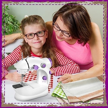 Portable Sewing Machine for Beginners with Extension Table