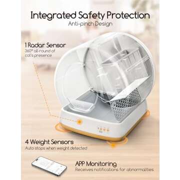 MeoWant Self-Cleaning Cat Litter Box for Multi Cats