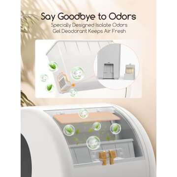 MeoWant Self-Cleaning Cat Litter Box for Multi Cats