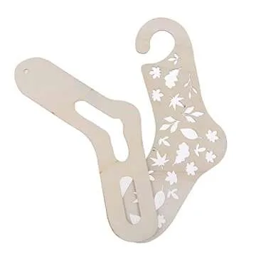 TXIN Wooden Sock Blockers for Knitting - 4 Pairs of Craft Tools