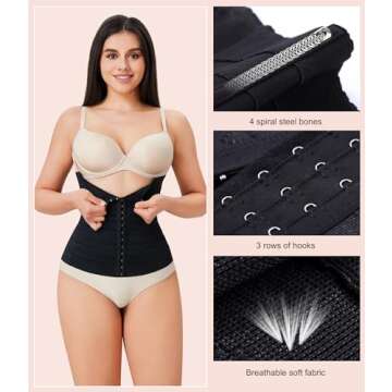 Nebility Women's Waist Trainer: Tummy Control & Comfort
