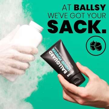 Ballsy Quick Drying Liquid Powder Deodorant for Men