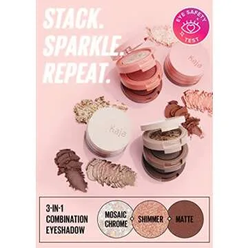 KAJA Beauty Bento Collection | 3-in-1 Eyeshadow Trio | Coral Sunrise