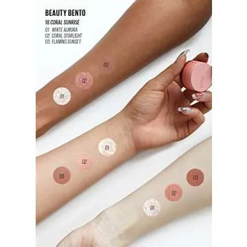 KAJA Beauty Bento Collection | 3-in-1 Eyeshadow Trio | Coral Sunrise