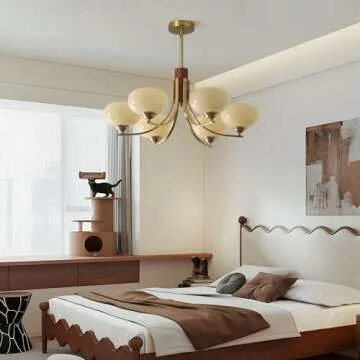 BOKT Vintage 6-Light Sputnik Chandelier Gold Pendant