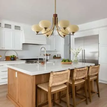 BOKT Vintage 6-Light Sputnik Chandelier Gold Pendant