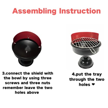 GoFika Cute Barbecue Ashtray for Indoor & Outdoor Use