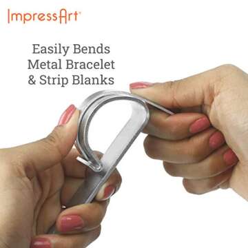 ImpressArt - Bracelet Bending Bar for Shaping Metal Jewelry