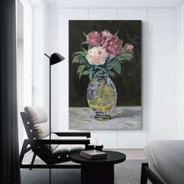 Édouard Manet Peony Art Canvas Poster Wall Decor