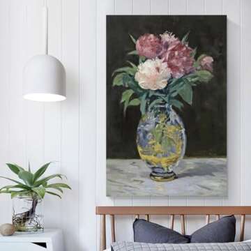 Édouard Manet Peony Art Canvas Poster Wall Decor