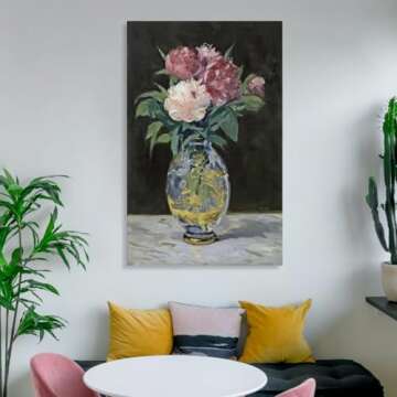 Édouard Manet Peony Art Canvas Poster Wall Decor