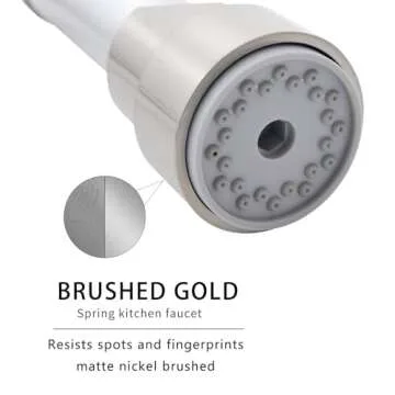 AIMADI Kitchen Faucet with Pull Down Sprayer,Commercial Stainless Steel Pull Down Sprayer Kitchen Faucet Single Hole Single Handle RV Laundry Outdoor Kitchen Sink Faucets