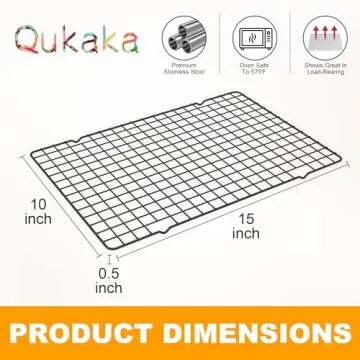 Durable 2PCS Cooling Racks - Oven & Dishwasher Safe