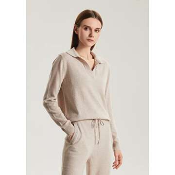 GreenMount Women's Cashmere Sweater - Versatile & Cozy