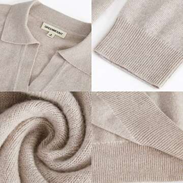 GreenMount Women's Cashmere Sweater - Versatile & Cozy