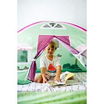 Exciting Pacific Play Tents Cottage Bed Tent for Kids