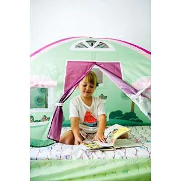 Exciting Pacific Play Tents Cottage Bed Tent for Kids