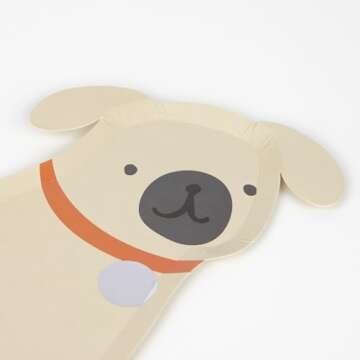 Meri Meri Fun Shaped Birthday Party Plates for Kids