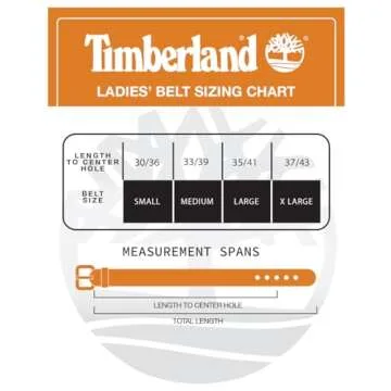 Timberland Women's Casual Leather Belt for Jeans, Black (Criss Cross), Small (30-36)