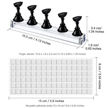 Acrylic Nail Design Practice Stands for Professionals