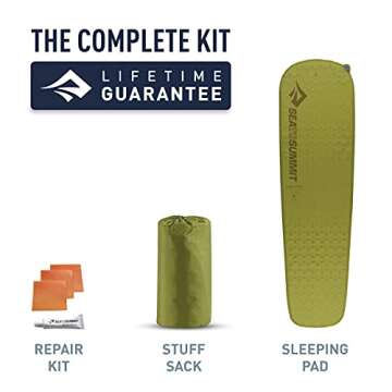 Sea to Summit Camp Self-Inflating Foam Sleeping Mat for Camping and Backpacking, Tapered - Regular (72 x 20 x 1.5 inches)