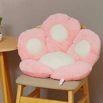 Cute Seat Cushion,Seat Pad,Cat Paw Cushion,Cat Paw Shape Lazy Sofa Office Chair Cushion, Kawaii Plus...
