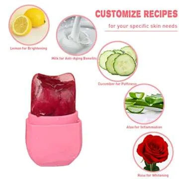 VANALIA Ice Roller and Gua Sha Set for Glowing Skin