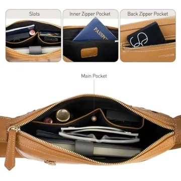 PS PETITE SIMONE Crossbody Bags for Women Trendy Chic Designer Inspired Shoulder Handbag Purse DIY & Adjustable Strap PU Leather