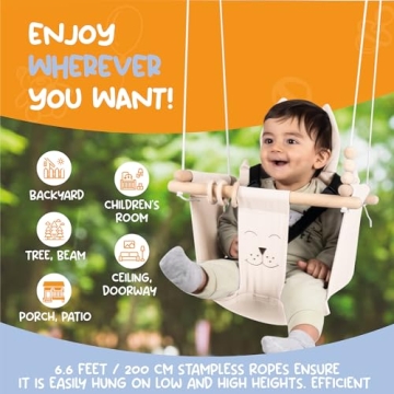 Mass Lumber Baby Swing Safe Durable Portable Indoor Outdoor