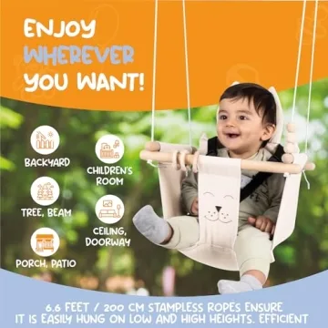 Mass Lumber Baby Swing Safe Durable Portable Indoor Outdoor