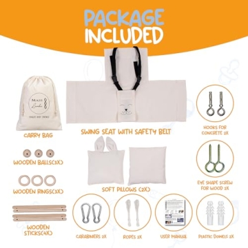 Mass Lumber Baby Swing Safe Durable Portable Indoor Outdoor