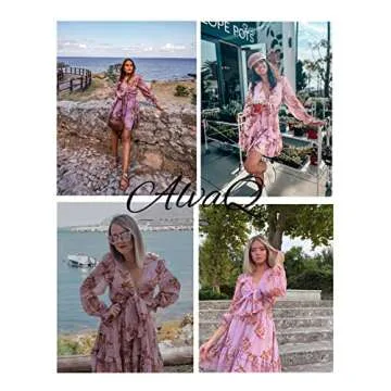 AlvaQ Floral A-Line Sundress for Stylish Comfort
