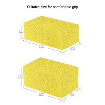 TriPole Car Cleaning Sponge Non-Scratch 4 Pack