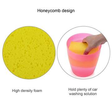 TriPole Car Cleaning Sponge Non-Scratch 4 Pack